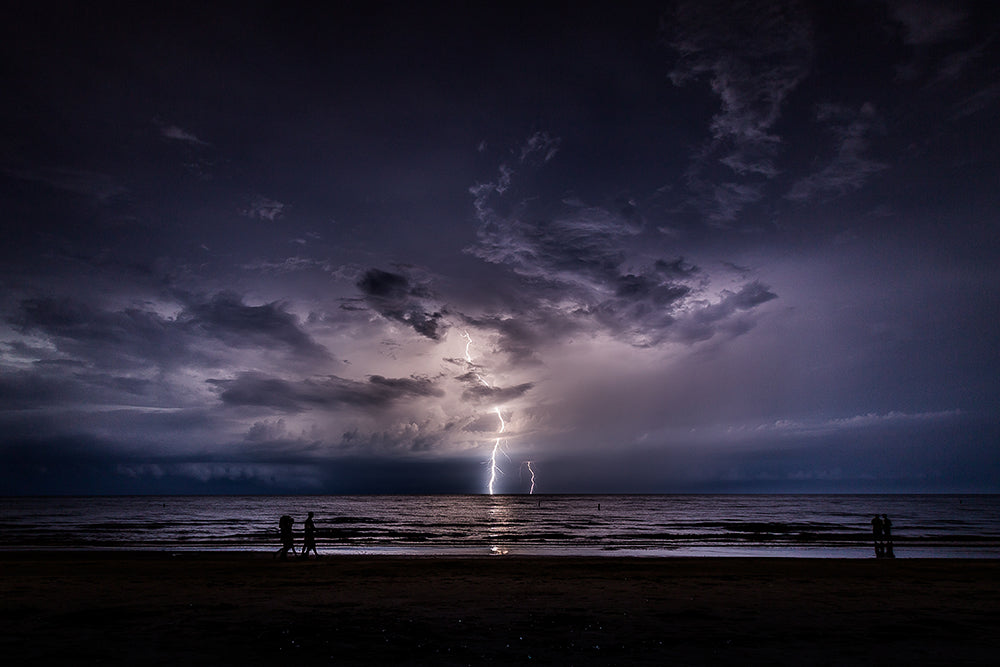Lightning along Fort Myers Beach